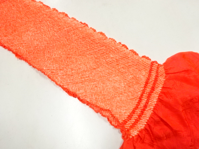 正絹　絞り　帯揚げ